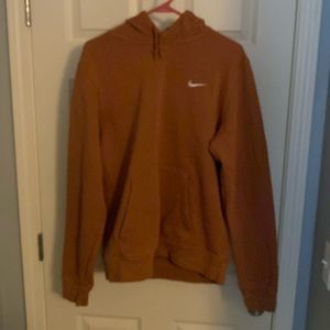 Brown Cotton Nike Hoodie